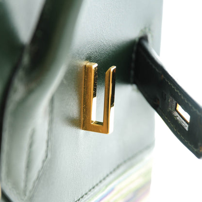 Hermes Box Vibrato Birkin 35 Vert Fonce 7 of 22