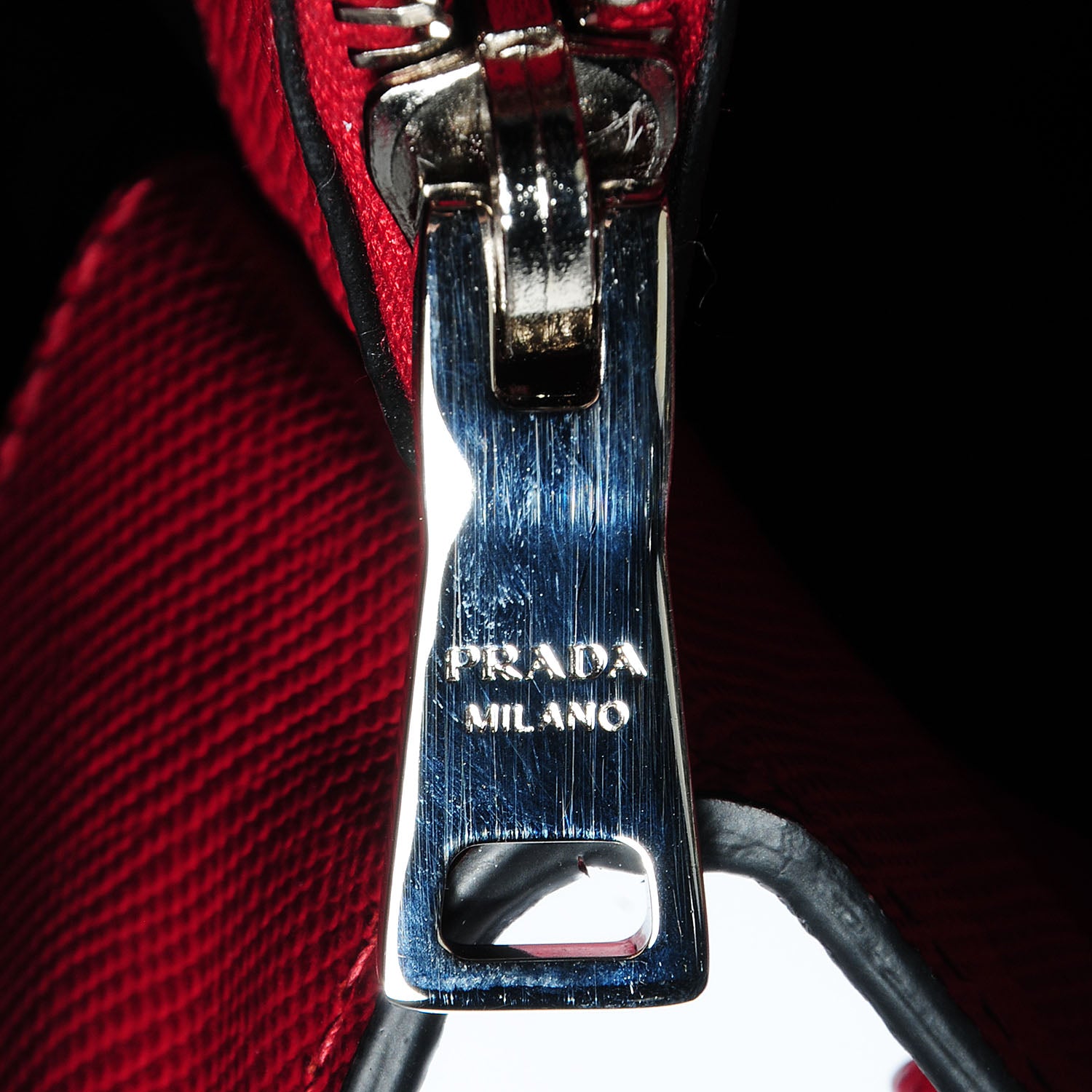Prada Saffiano Cuir Twin Double Handle Tote Fuoco 9 of 12