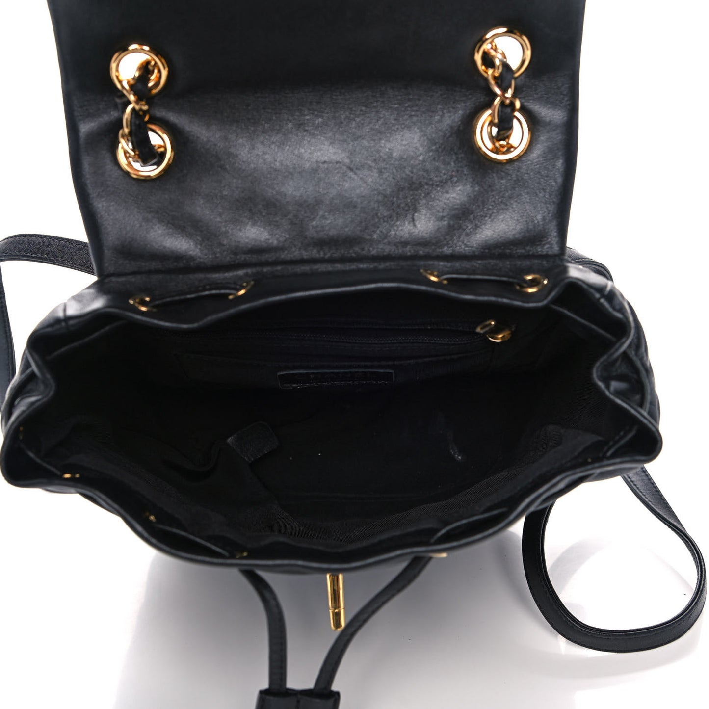Calfskin Quilted Small Urban Spirit Backpack Black