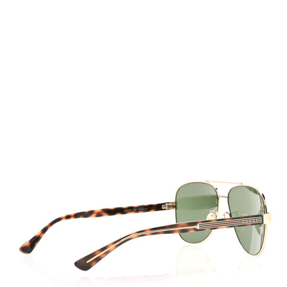 Gucci Web Aviator Sunglasses GG0528S Tortoise 3 of 8