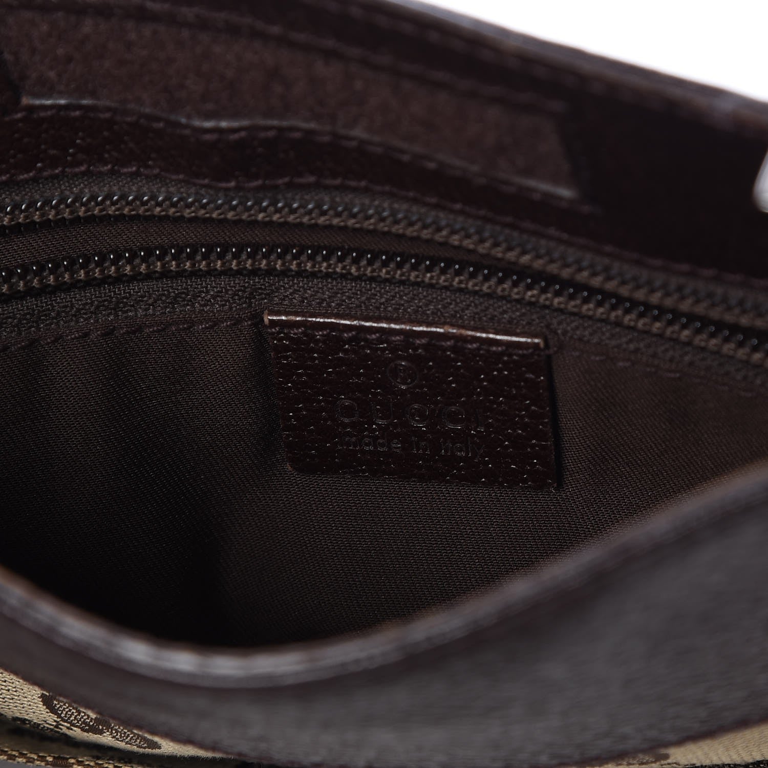 Gucci GG Monogram Web Messenger Crossbody Bag Dark Brown 6 of 7