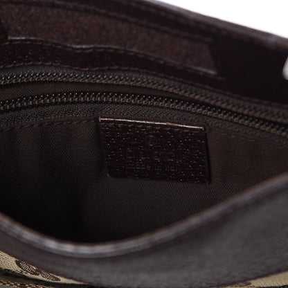 Gucci GG Monogram Web Messenger Crossbody Bag Dark Brown 6 of 7