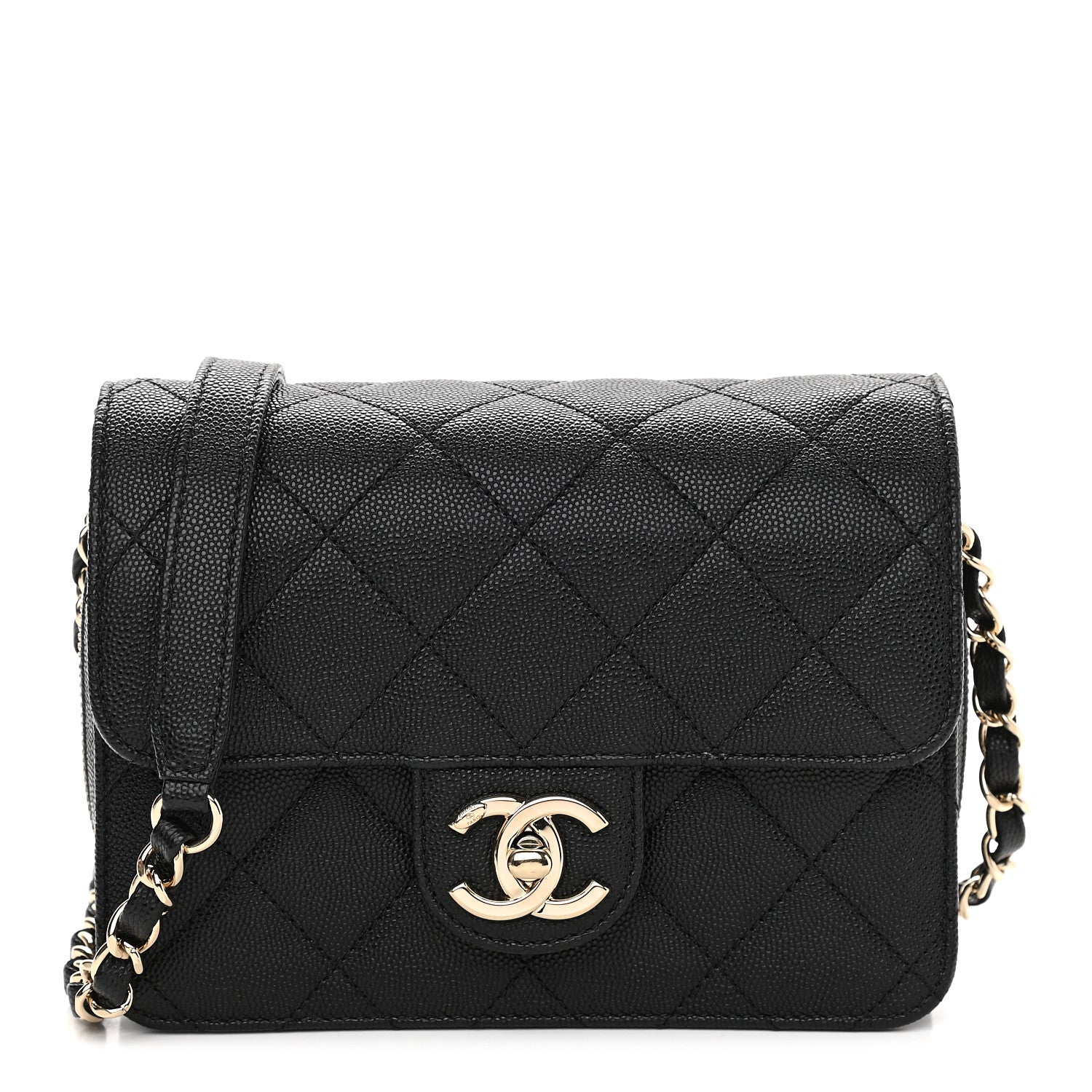 Chanel Caviar Quilted Like A Wallet Flap Black 1 of 9