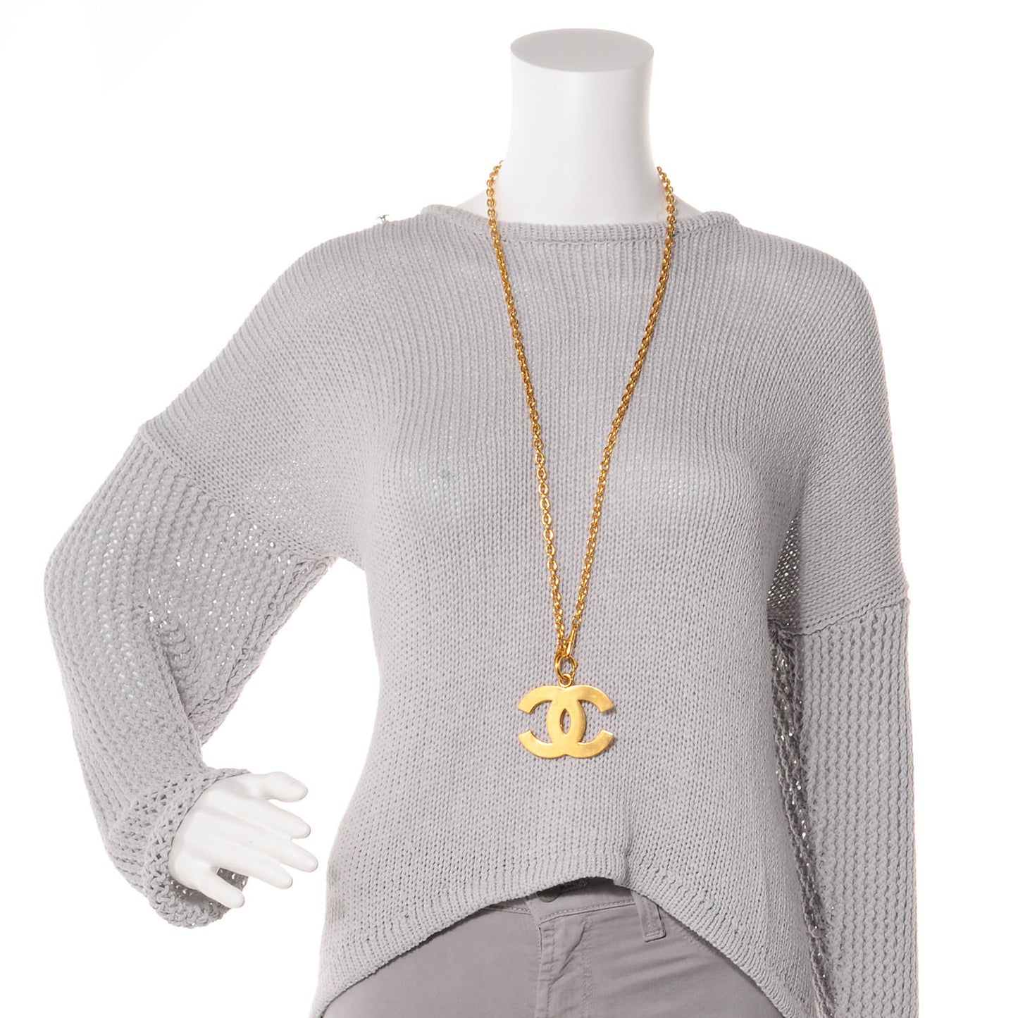 XL CC Long Necklace Gold