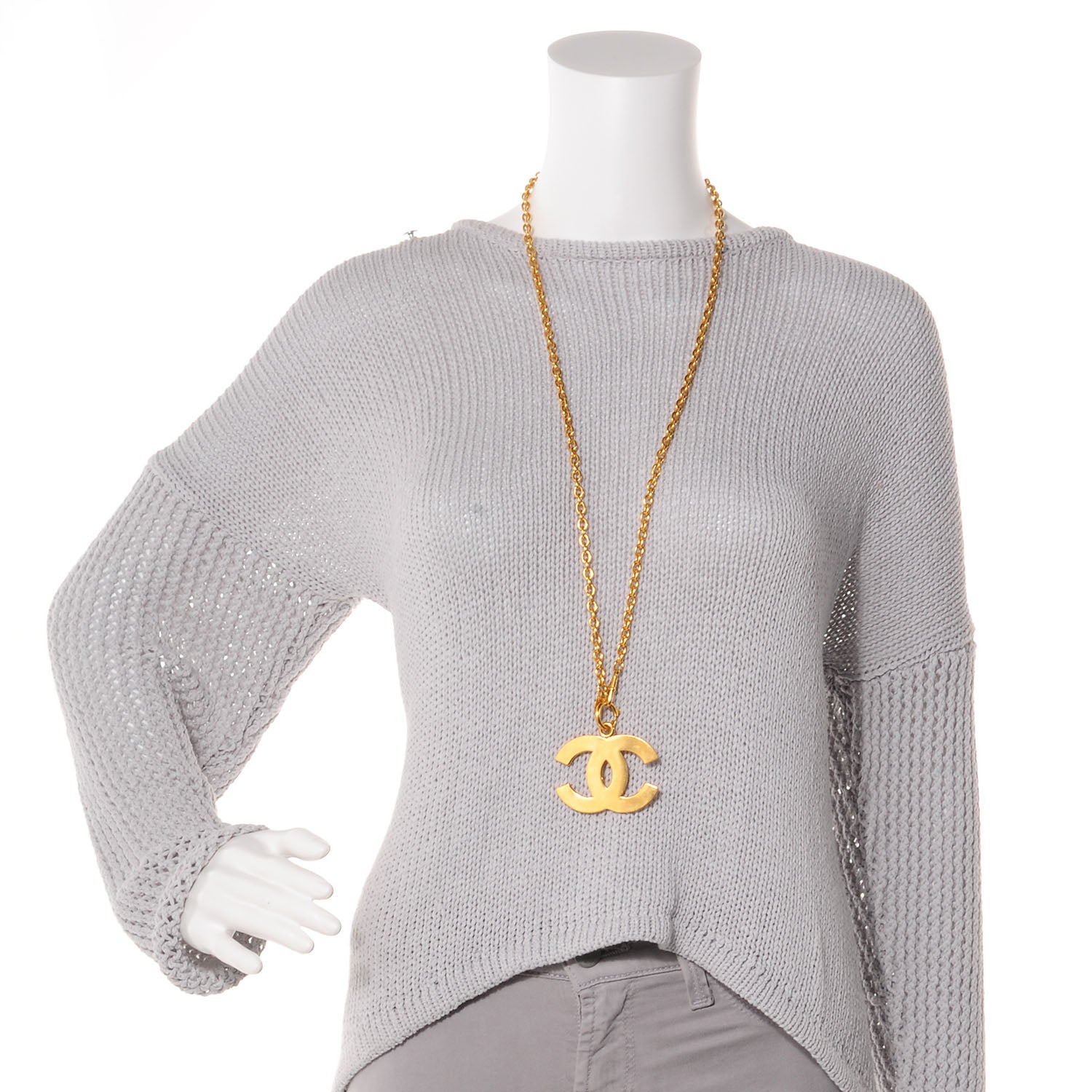 Chanel XL CC Long Necklace Gold 2 of 6
