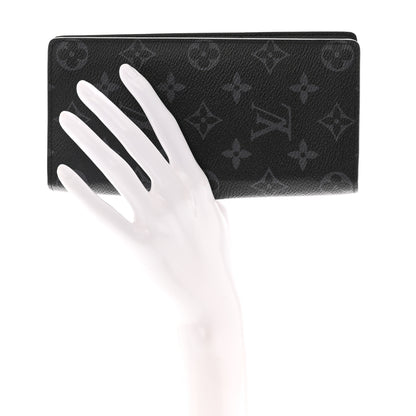 Louis Vuitton Monogram Eclipse Brazza Wallet 3 of 6