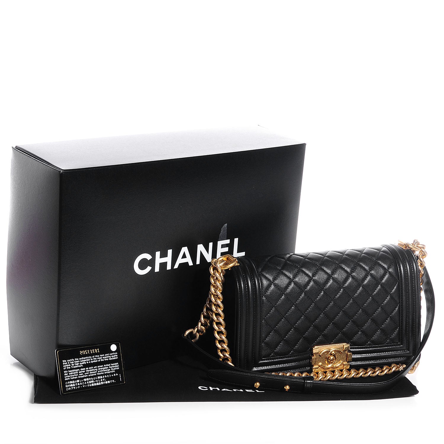 Chanel Calfskin Medium Boy Flap Black 5 of 9