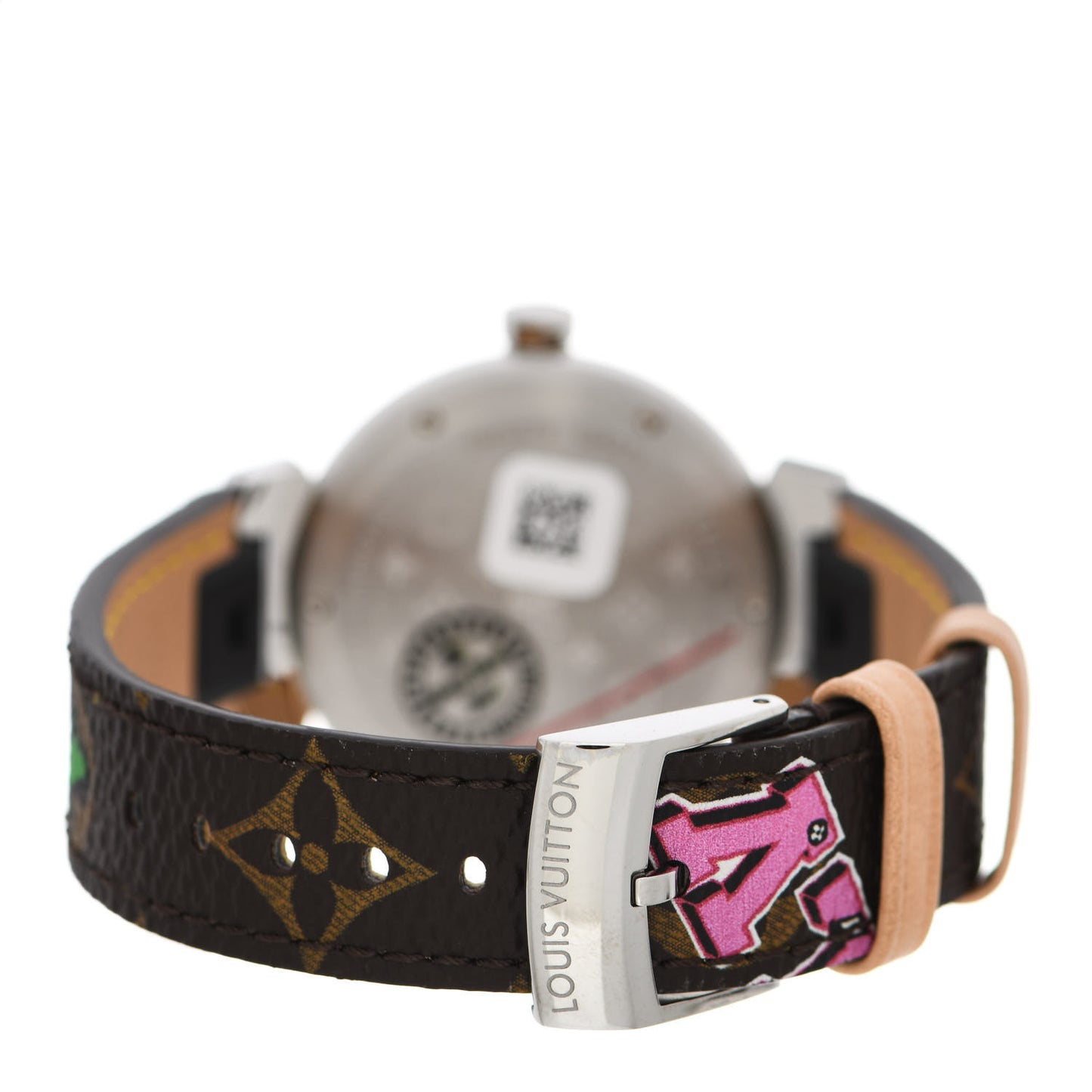 Stainless Steel Monogram 34mm Tambour World Tour Quartz Watch