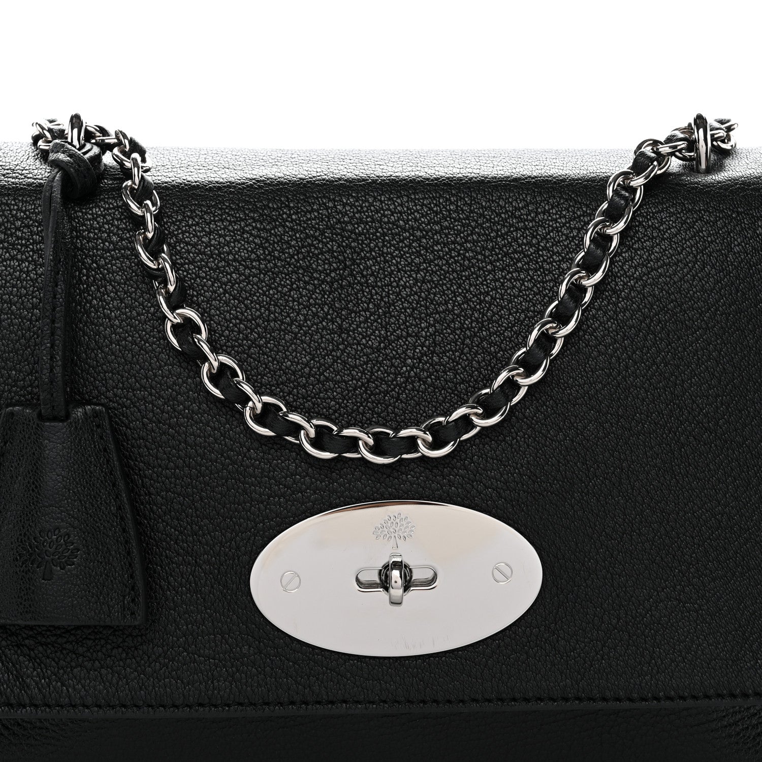 Mulberry Small Classic Grain Calfskin Medium Lily Black 7 of 11