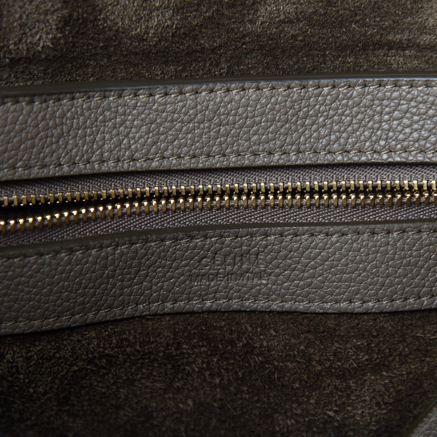 Soft Grained Calfskin Small Belt Cabas Phantom Taupe