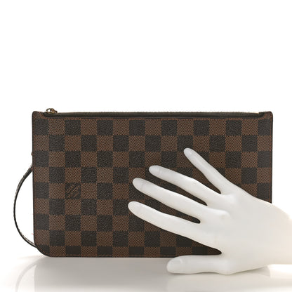 Louis Vuitton Damier Ebene Neverfull MM GM Pochette 2 of 11