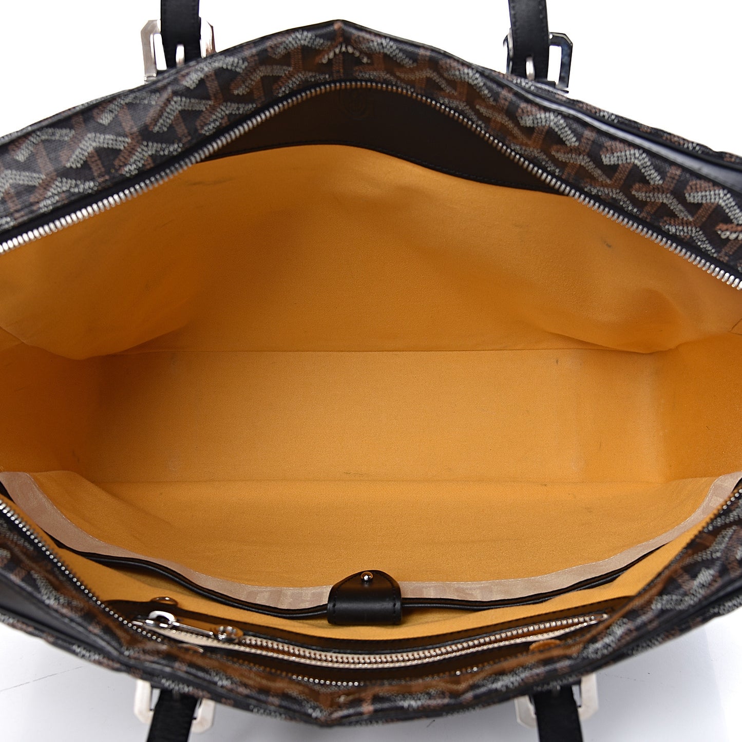 Goyardine Ambassade MM Briefcase Black