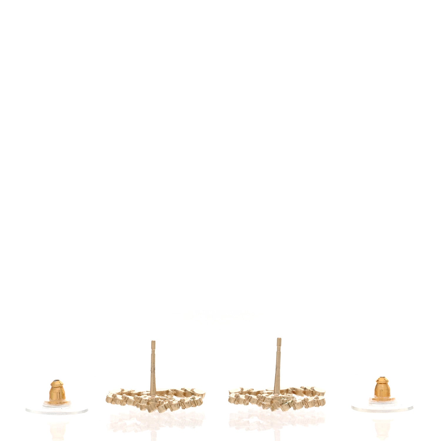 Chanel Crystal CC Earrings Gold 3 of 6