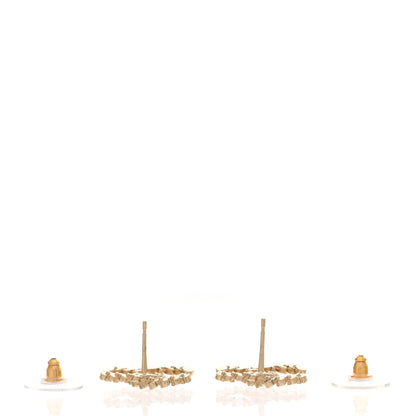 Chanel Crystal CC Earrings Gold 3 of 6