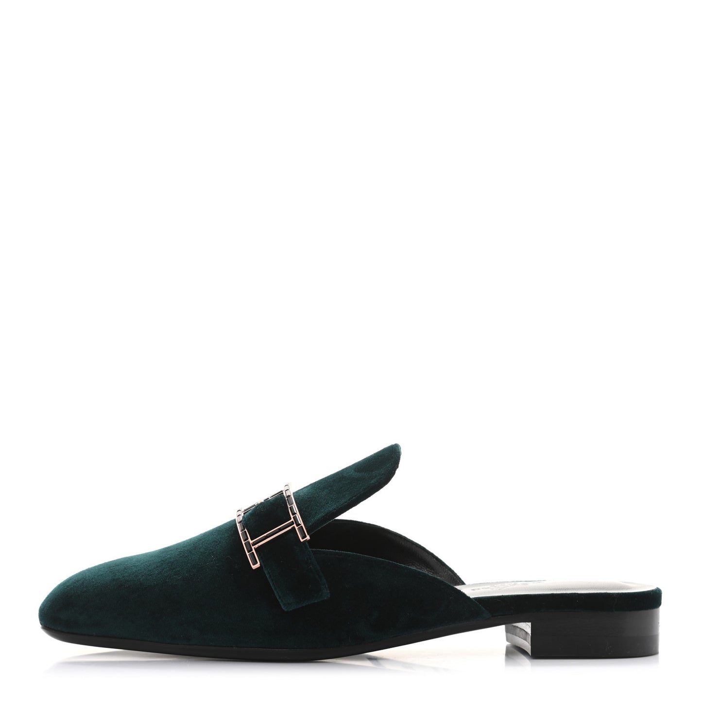 Velours Beauty Mules 36.5 Petrole