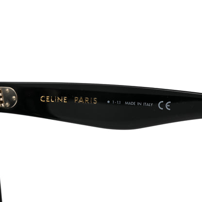 Celine Acetate Polarized Oversized Sunglasses CL4055IN Black 6 of 6