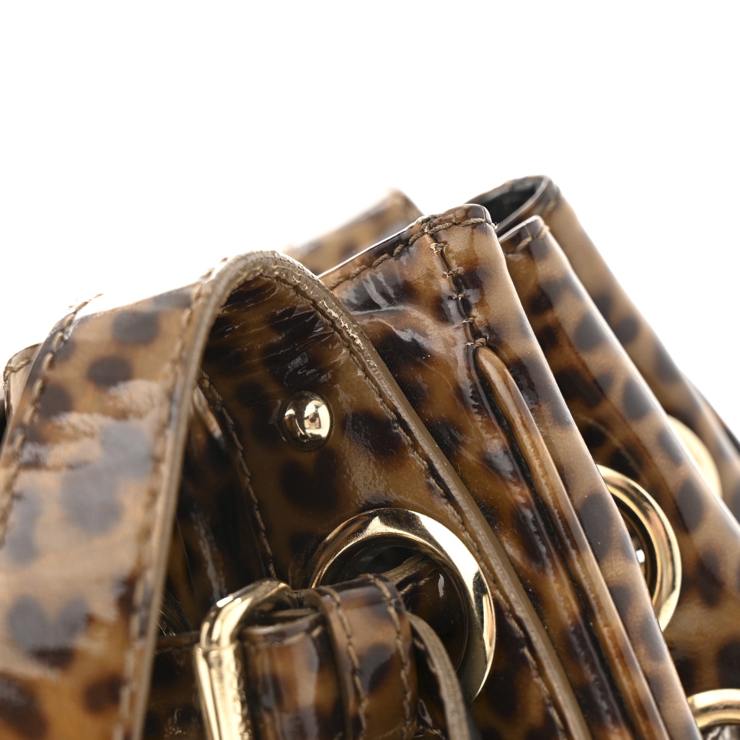 Jimmy Choo Patent Leopard Print Riki Natural 13 of 13