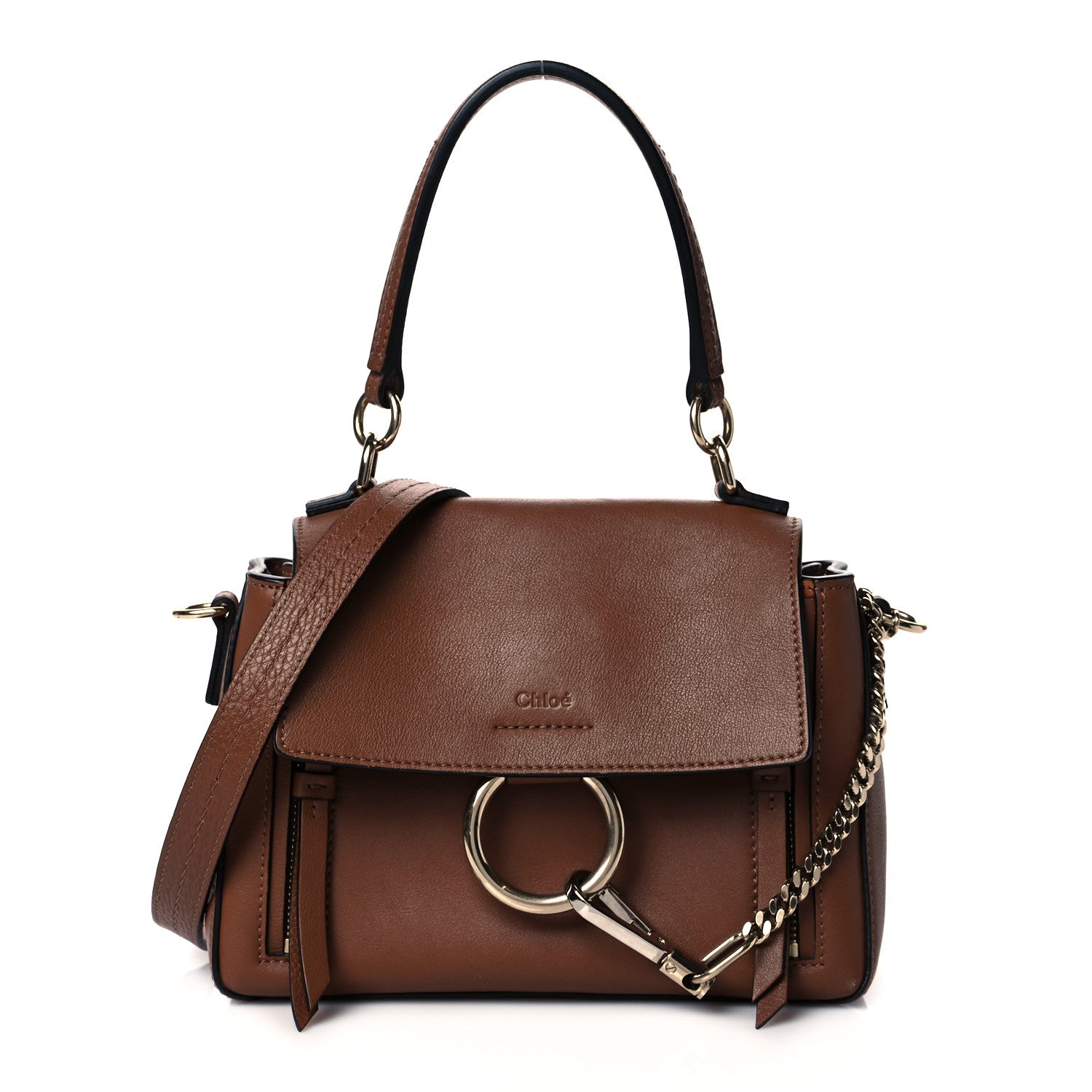 Chloe Calfskin Mini Faye Day Shoulder Bag Tan 1 of 11