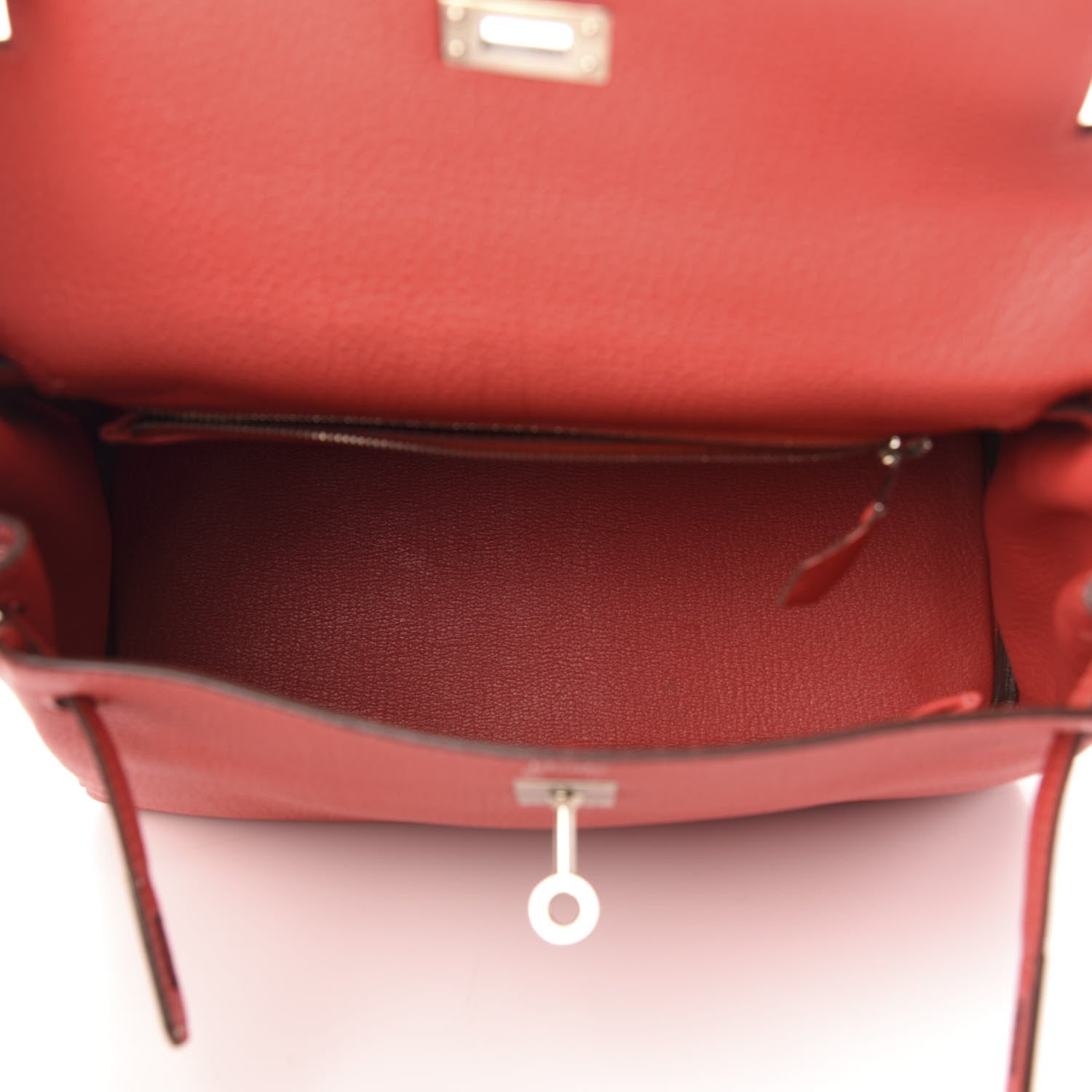Hermes Togo Kelly Retourne 25 Rouge Pivoine 5 of 12