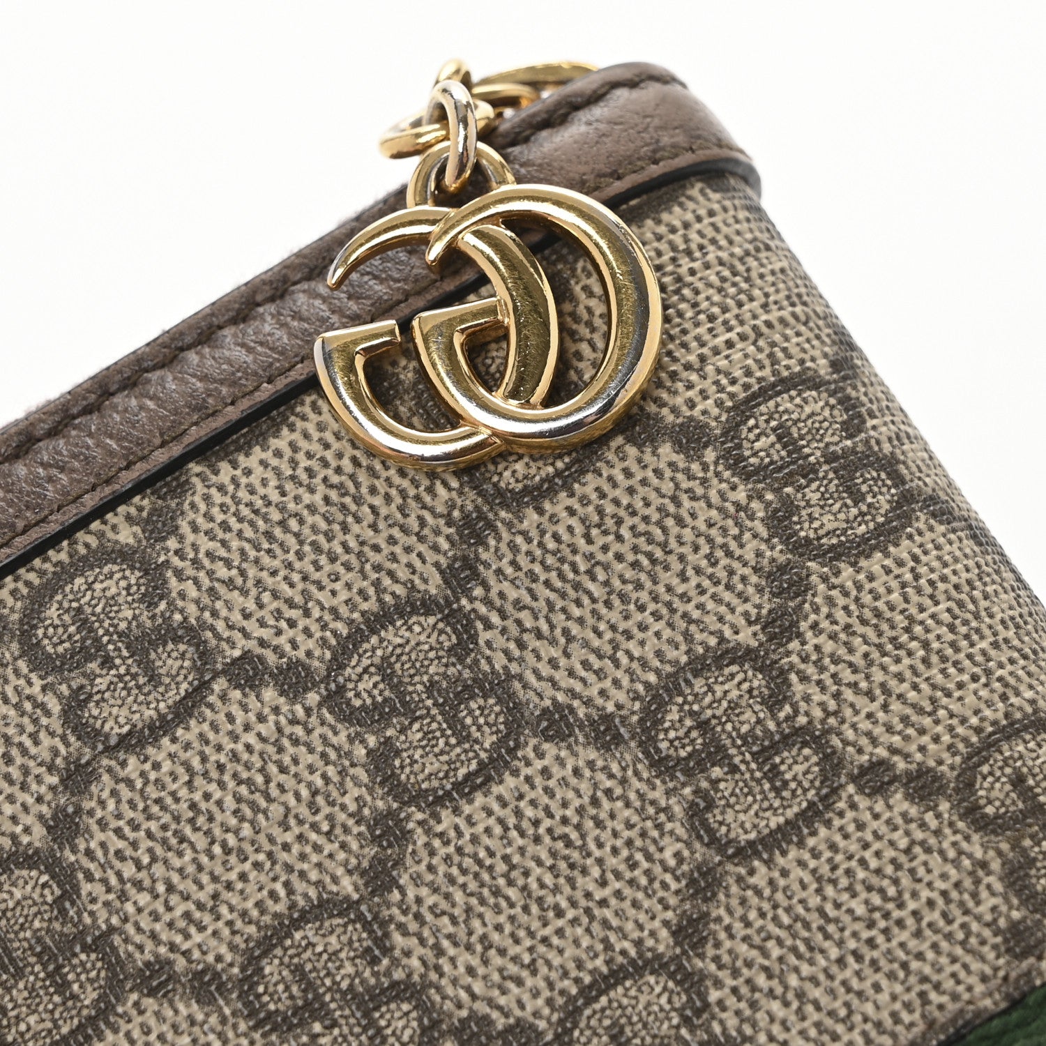 Gucci GG Supreme Monogram Web Ophidia Zip Around Wallet Brown 10 of 10