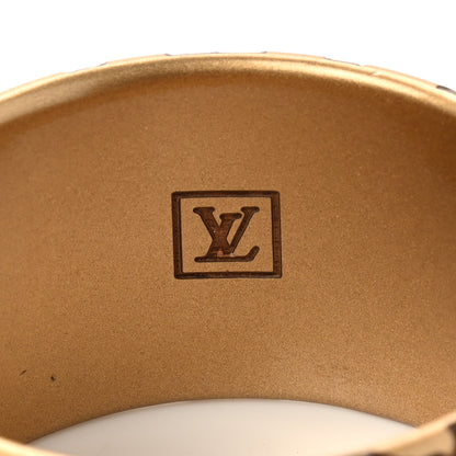 Louis Vuitton Leomonogram Wide Bracelet Gold 4 of 5