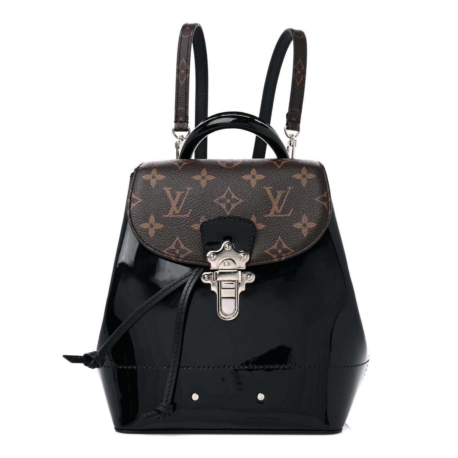 Louis Vuitton Patent Monogram Hot Springs Backpack Black 1 of 8