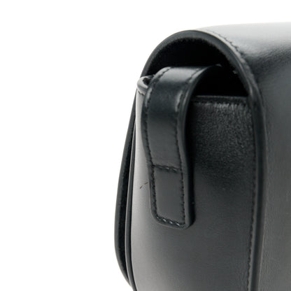 Celine Smooth Calfskin Cuir Triomphe Folco Crossbody Bag Black 12 of 12