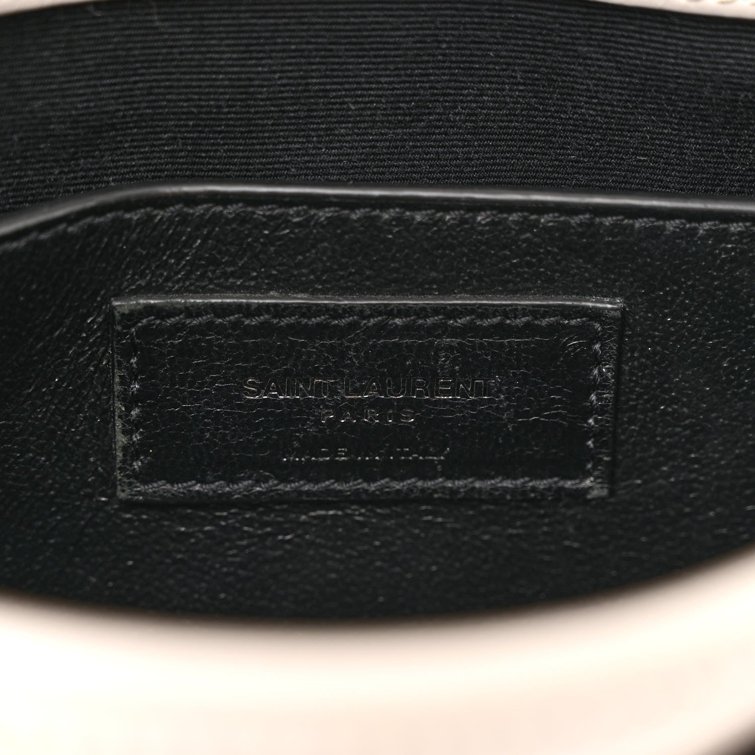 Saint Laurent Crinkled Calfskin Matelasse Monogram Baby Niki Chain Satchel Granite 7 of 23