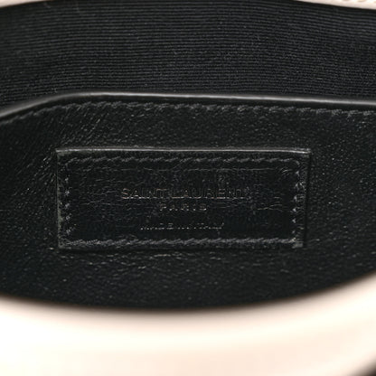 Saint Laurent Crinkled Calfskin Matelasse Monogram Baby Niki Chain Satchel Granite 7 of 23