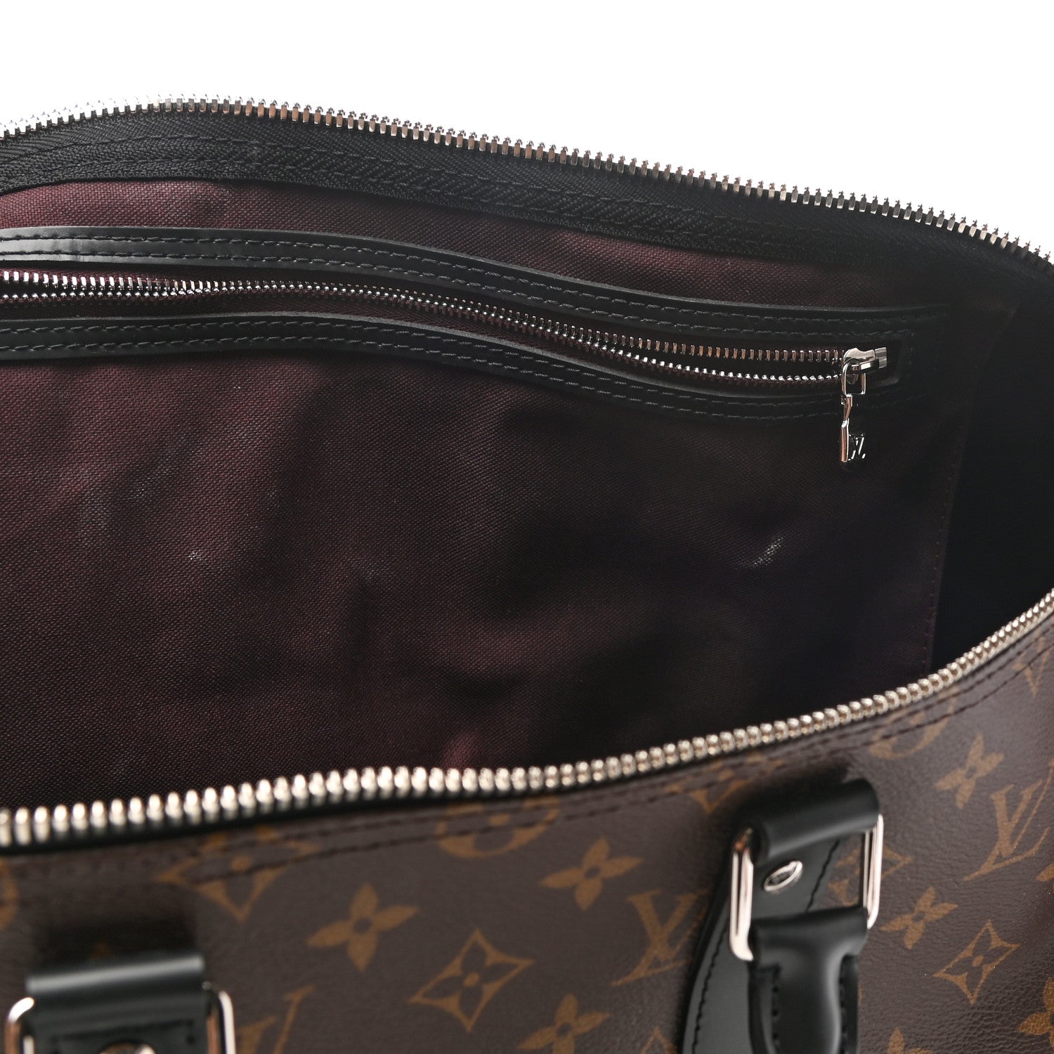 Louis Vuitton Monogram Macassar Keepall Bandouliere 45 11 of 13