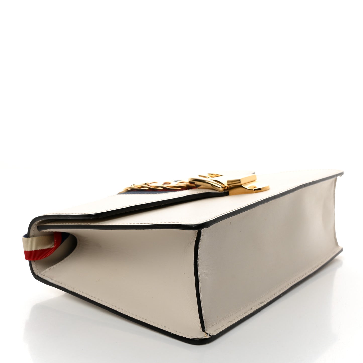 Calfskin Small Sylvie Shoulder Bag Off White