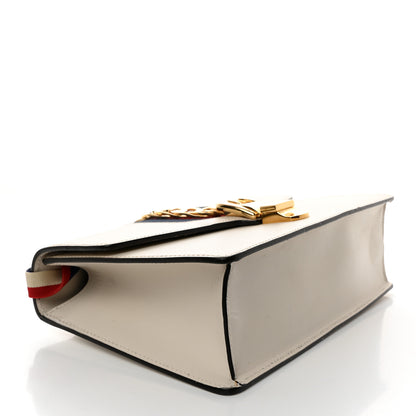 Gucci Calfskin Small Sylvie Shoulder Bag Off White 4 of 11