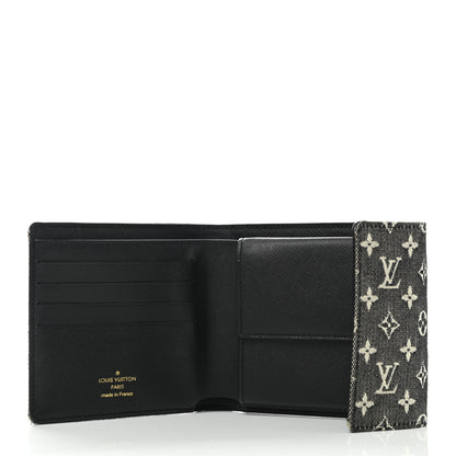 Louis Vuitton Mini Monogram Compact Wallet Blue 5 of 7