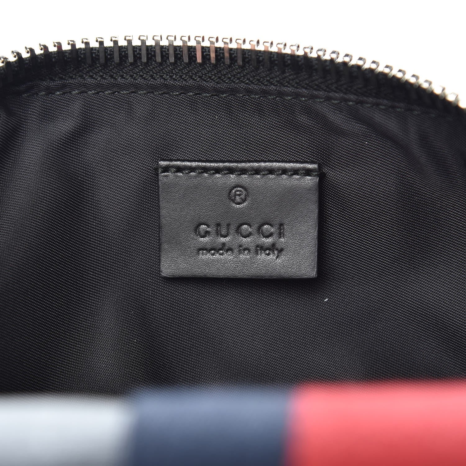 Gucci GG Supreme Monogram Web Toiletry Case Black Grey 6 of 8