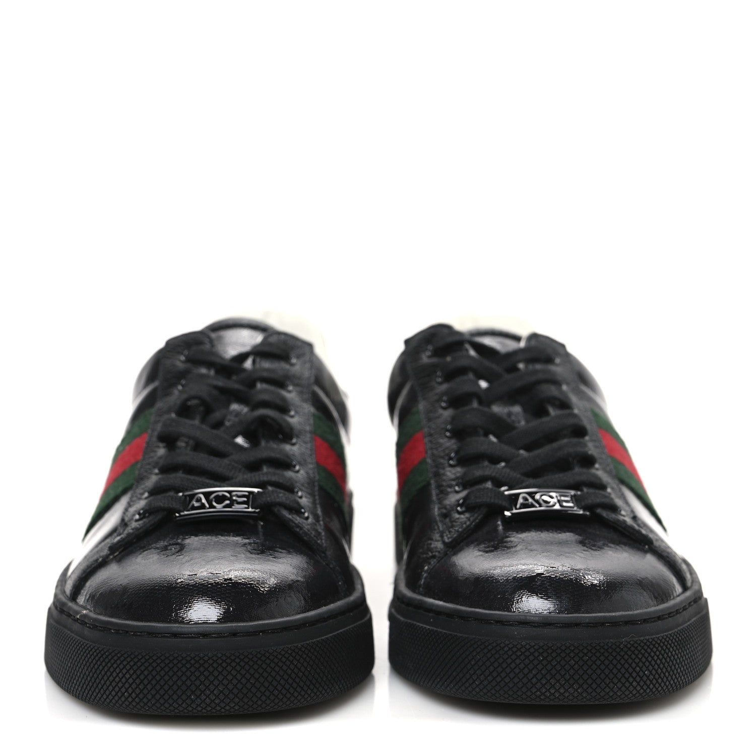 Gucci Crystal GG Monogram Web New Ace Sneakers 37.5 Black 3 of 11