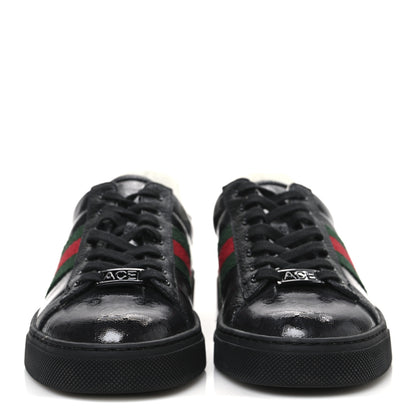 Gucci Crystal GG Monogram Web New Ace Sneakers 37.5 Black 3 of 11