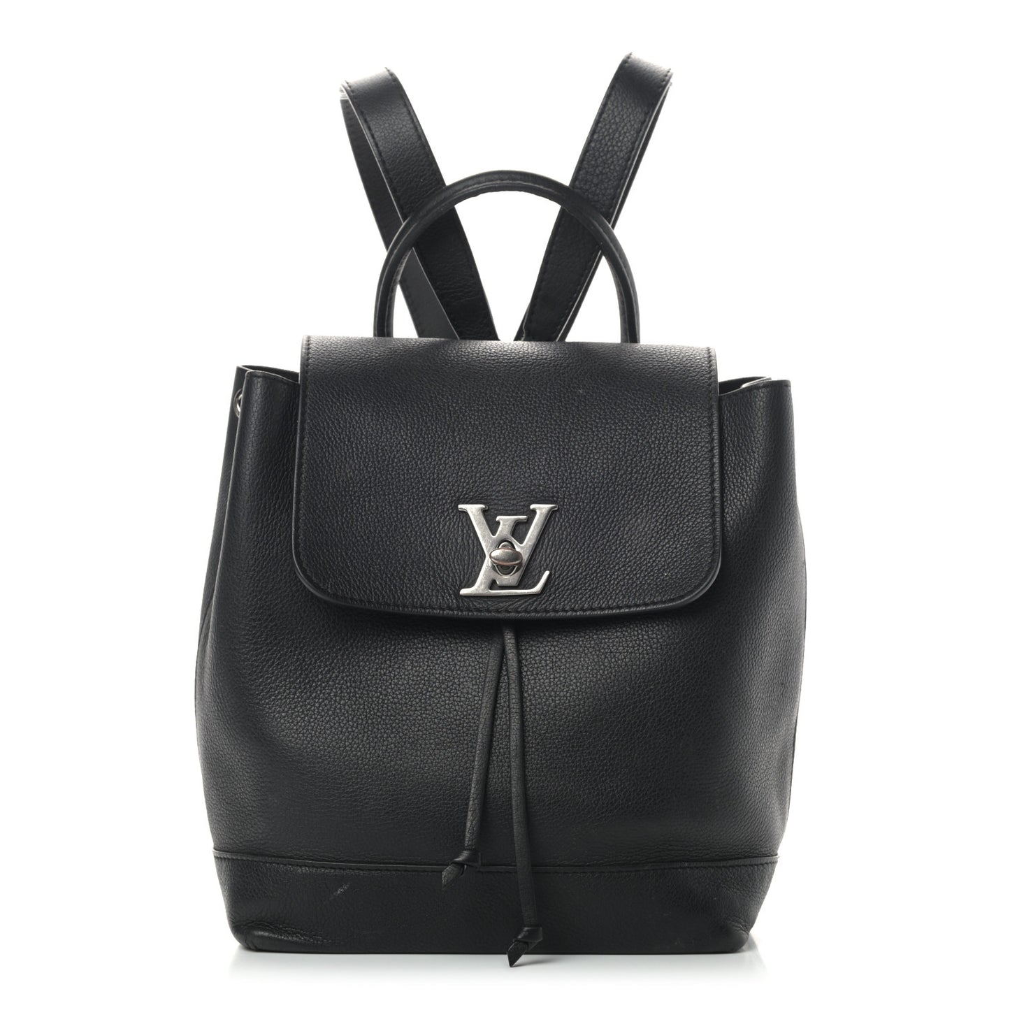 Calfskin Lockme Backpack Black