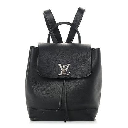 Louis Vuitton Calfskin Lockme Backpack Black 1 of 12