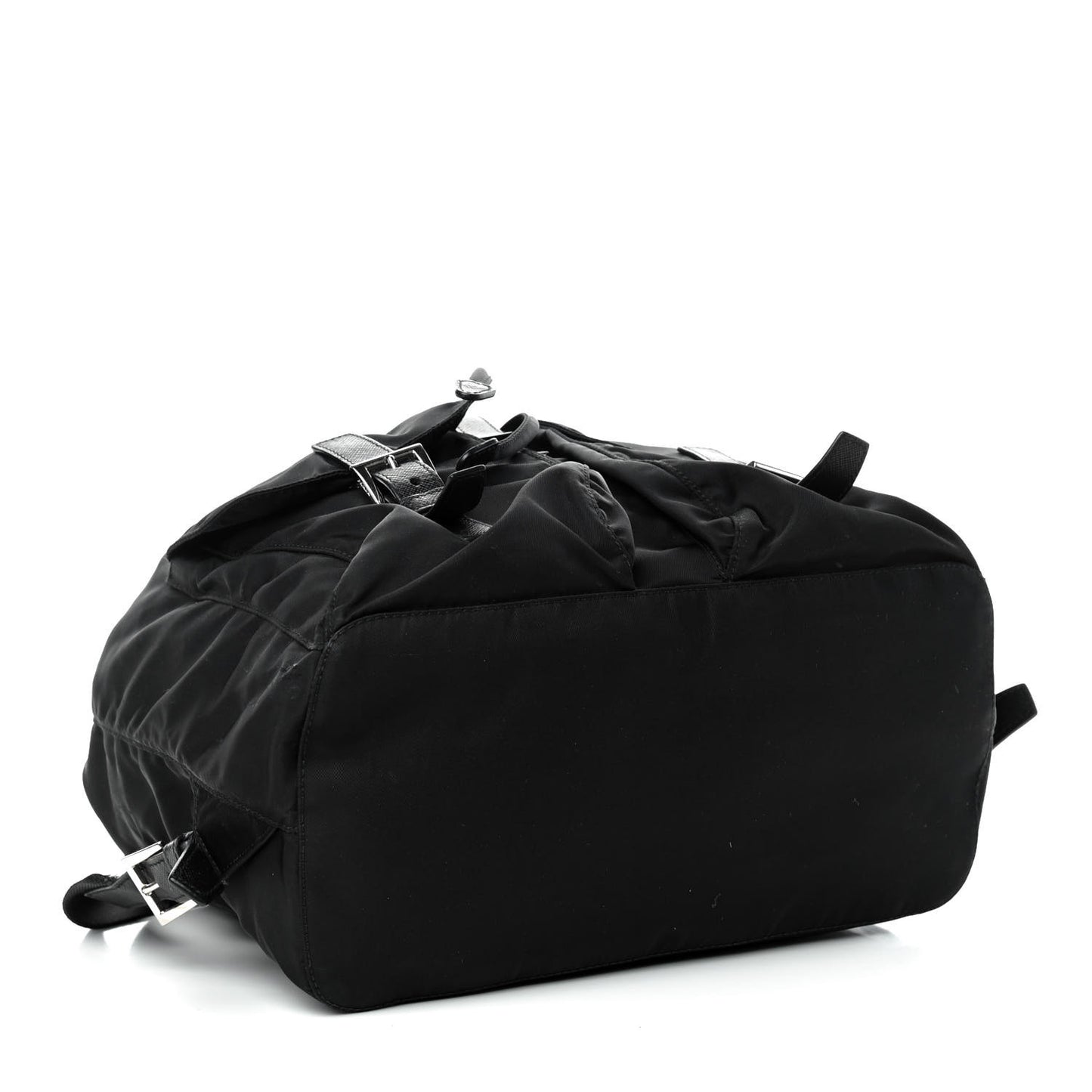 Tessuto Nylon Saffiano Medium Backpack Black