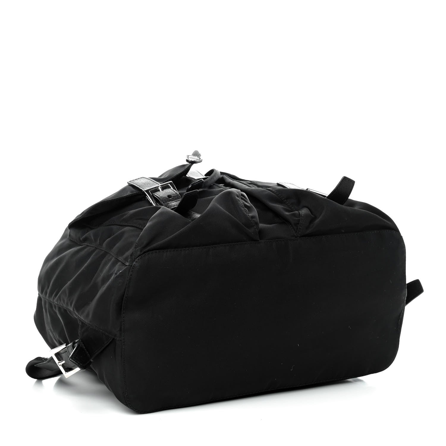 Prada Tessuto Nylon Saffiano Medium Backpack Black 4 of 9