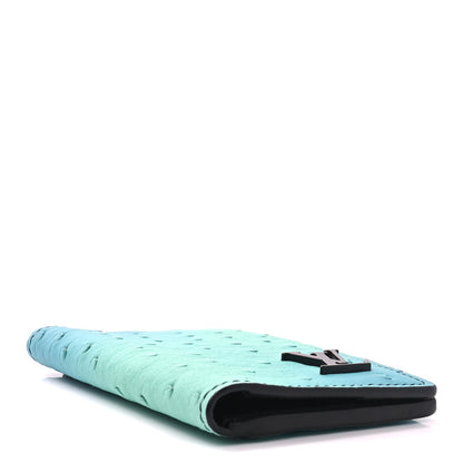 Louis Vuitton Ostrich Pocket Organizer Tropical Blue 4 of 6