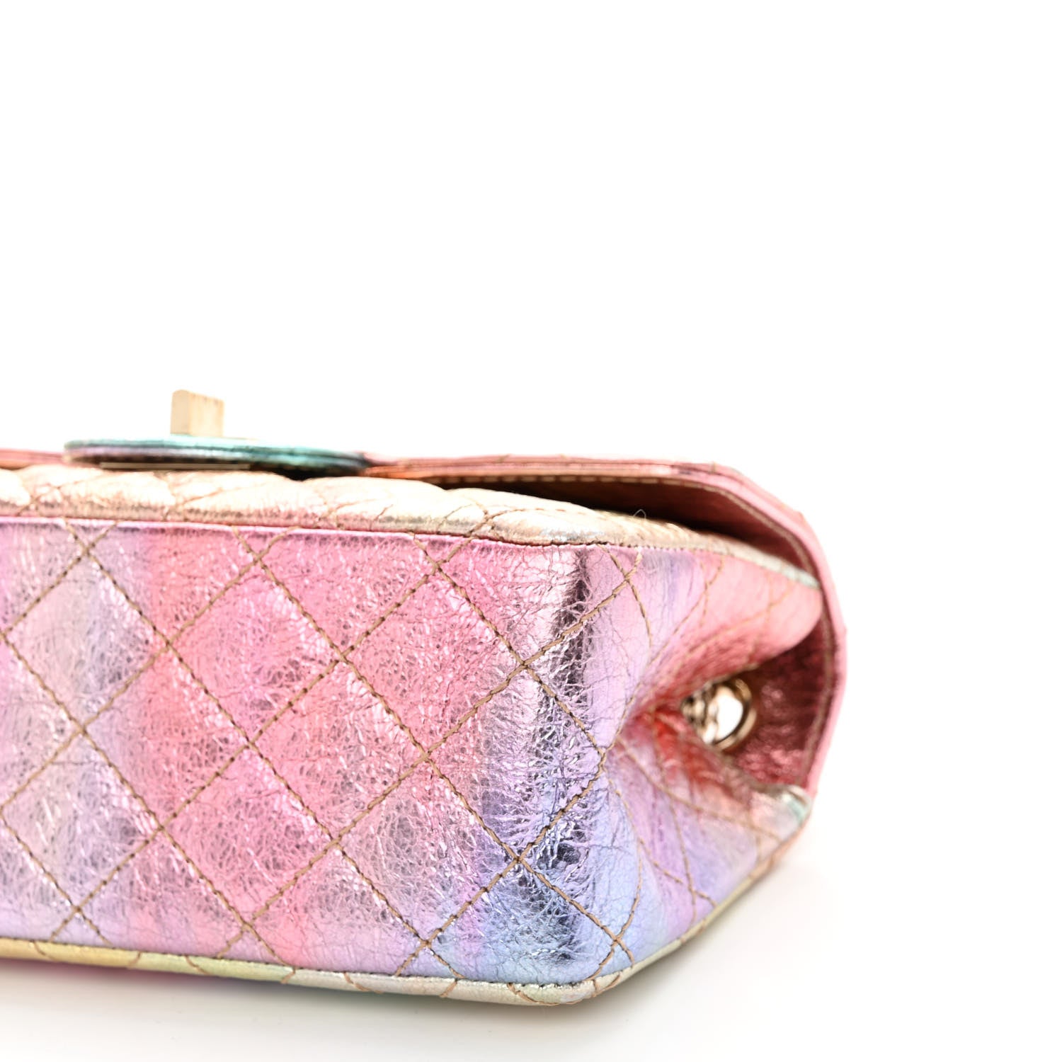 Chanel Metallic Goatskin Quilted Mini 2.55 Reissue Flap Multicolor 10 of 10