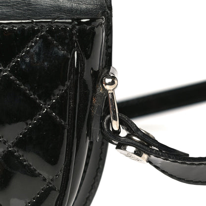 Burberry Patent Calfskin Quilted Mini Crossbody Bag Black 14 of 16