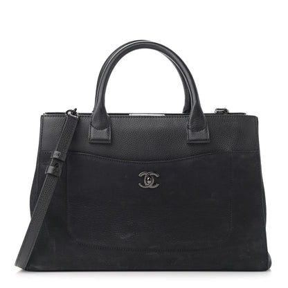 Chanel Grained Calfskin Suede Small Neo Executive Shopper Tote Black 1 of 15