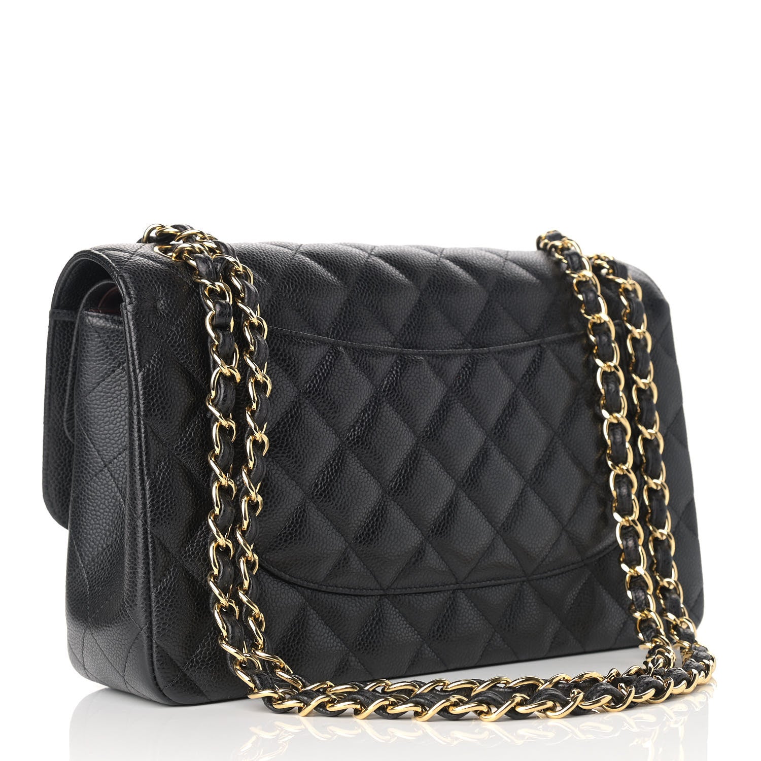 Chanel Caviar Quilted Jumbo Double Flap Black 3 of 13