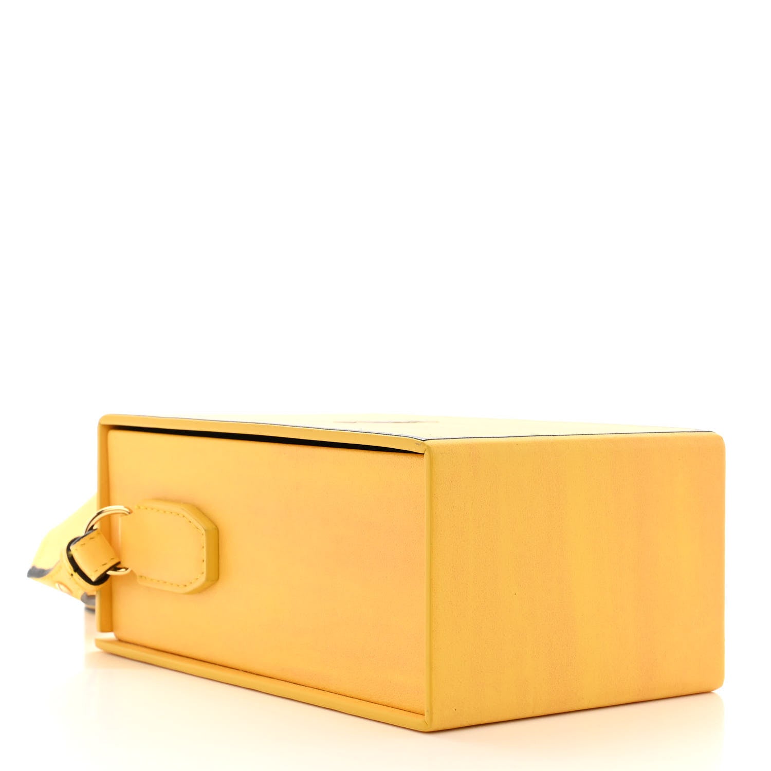 Fendi Vitello Fluffy Logo Vertical Box Yellow Box Black 4 of 10