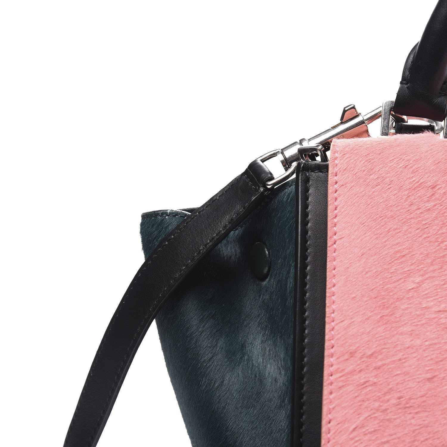 Celine Shaded Pony Hair Calfskin Medium Trapeze Pink 9 of 9