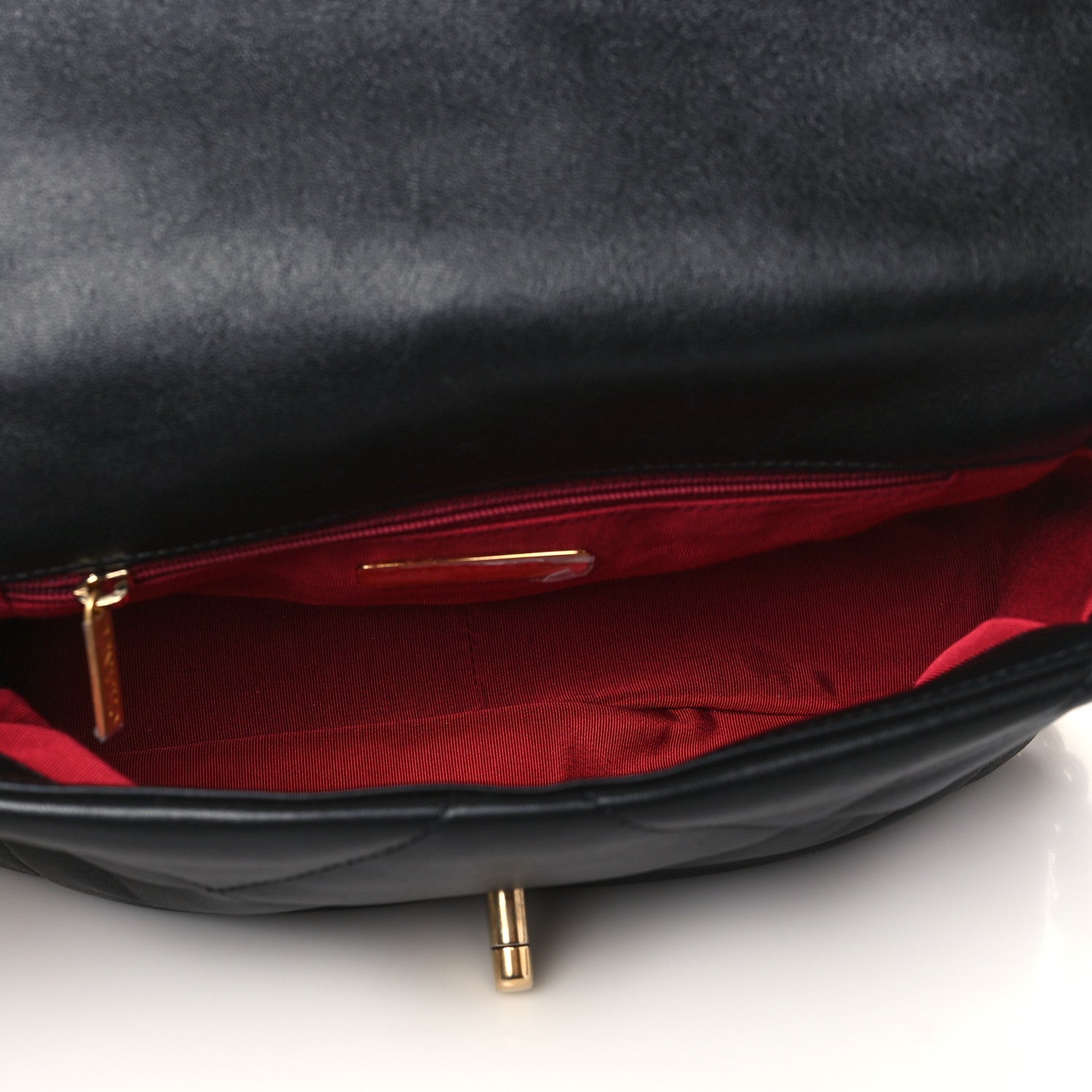 Chanel Goatskin Quilted Medium Chanel 19 Flap Black 5 of 9