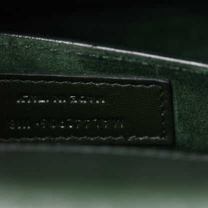 Saint Laurent Calfskin Medium Monogram Sunset New Vert Fonce 7 of 13