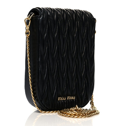Miu Miu Nappa Matelasse Mini Crossbody Black 2 of 8